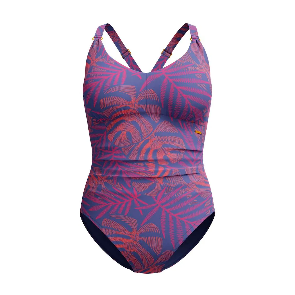 

Женский купальник Shaping с принтом, V-образный вырез, цельный, Speedo, розовый