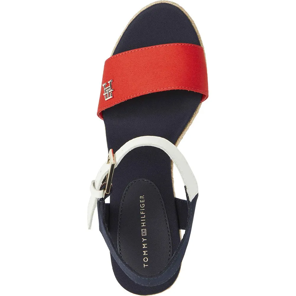 Сандалии Tommy Hilfiger Wedge esparto wedge, синий — фото 4