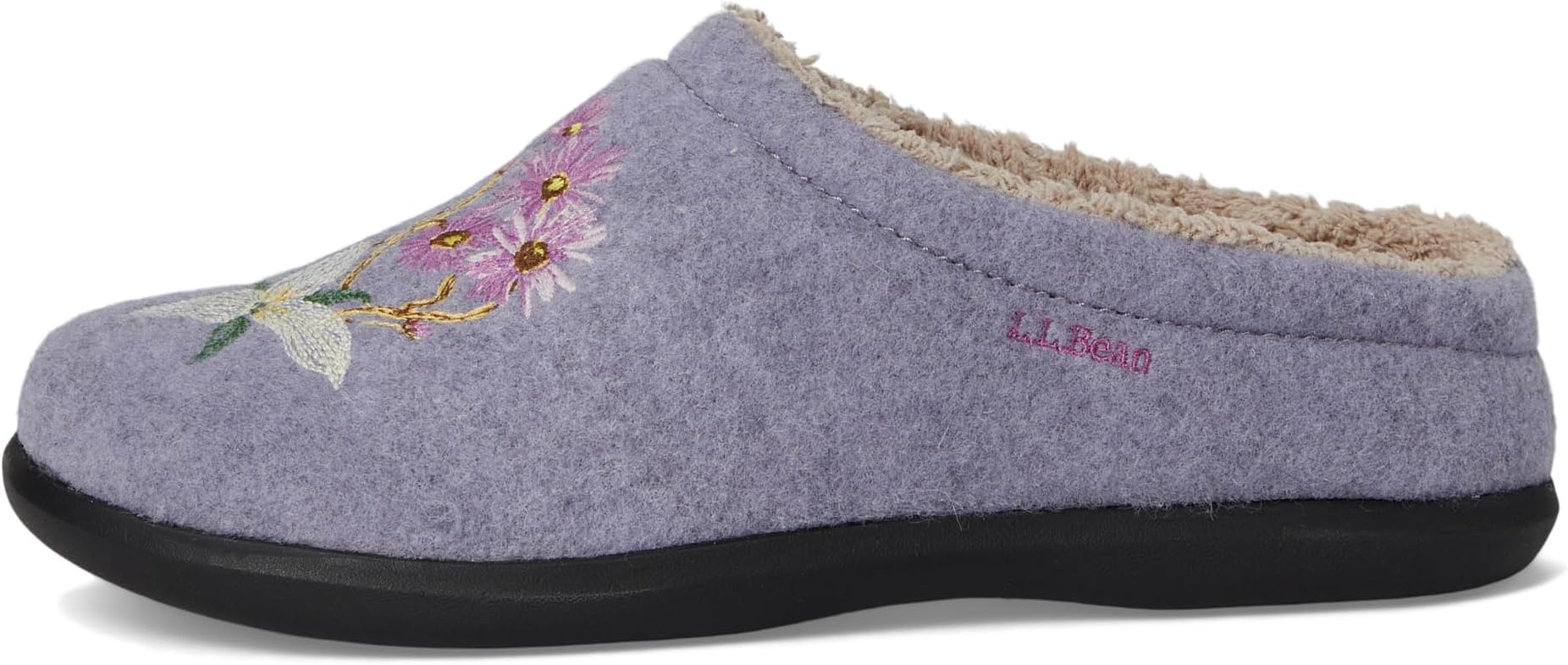 Тапочки L.L.Bean Daybreak Scuff Motif 2, цвет Gray Lavender/Jess Franks Wild Flowers — фото 4