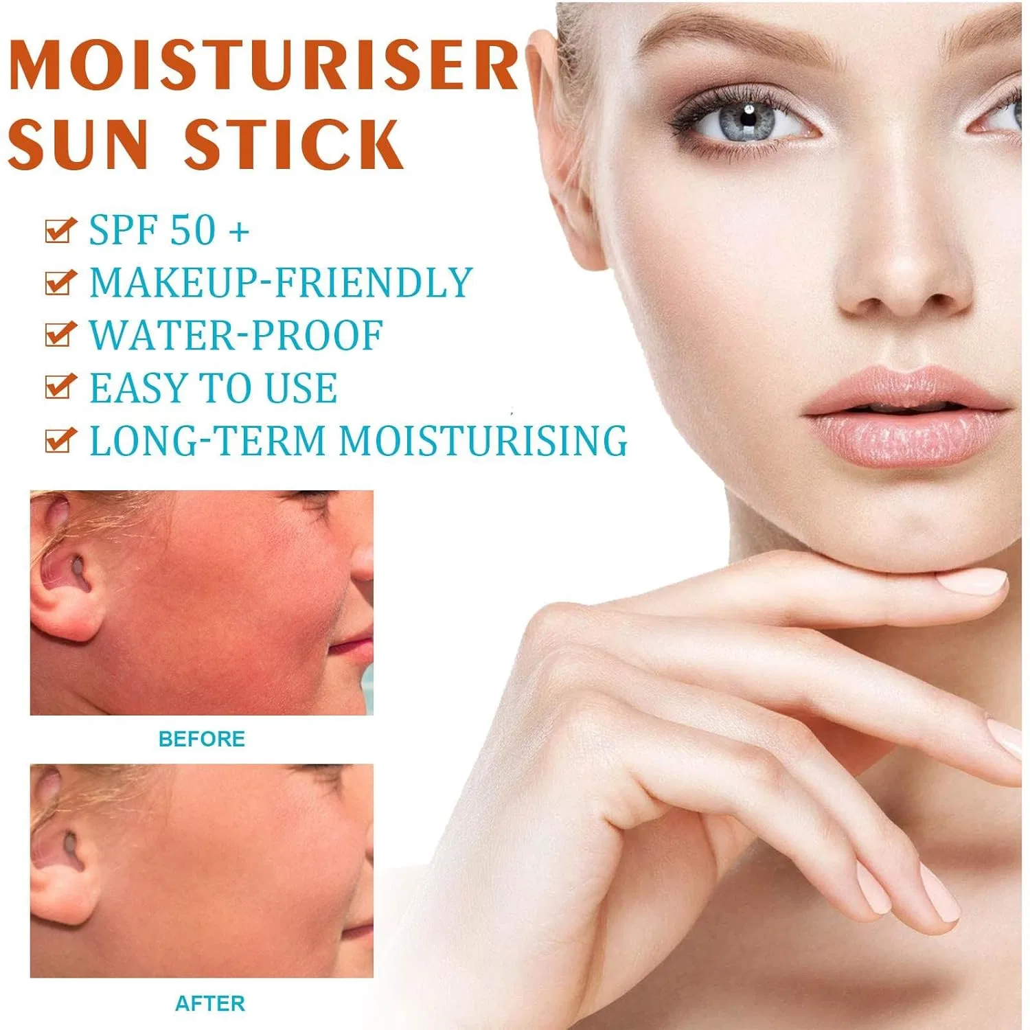 Солнцезащитный стик с SPF 50+ Generisch, 2Pc — фото 2