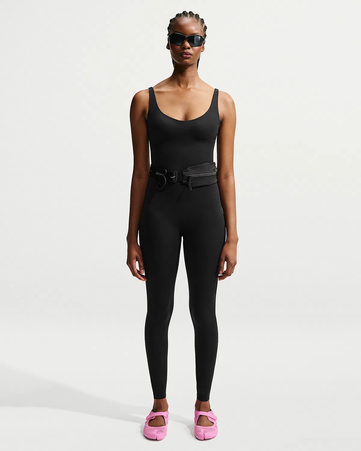 Женский боди NikeSKIMS Studio Stretch, длина 29", NSKM Obsidian/NSKM Obsidian