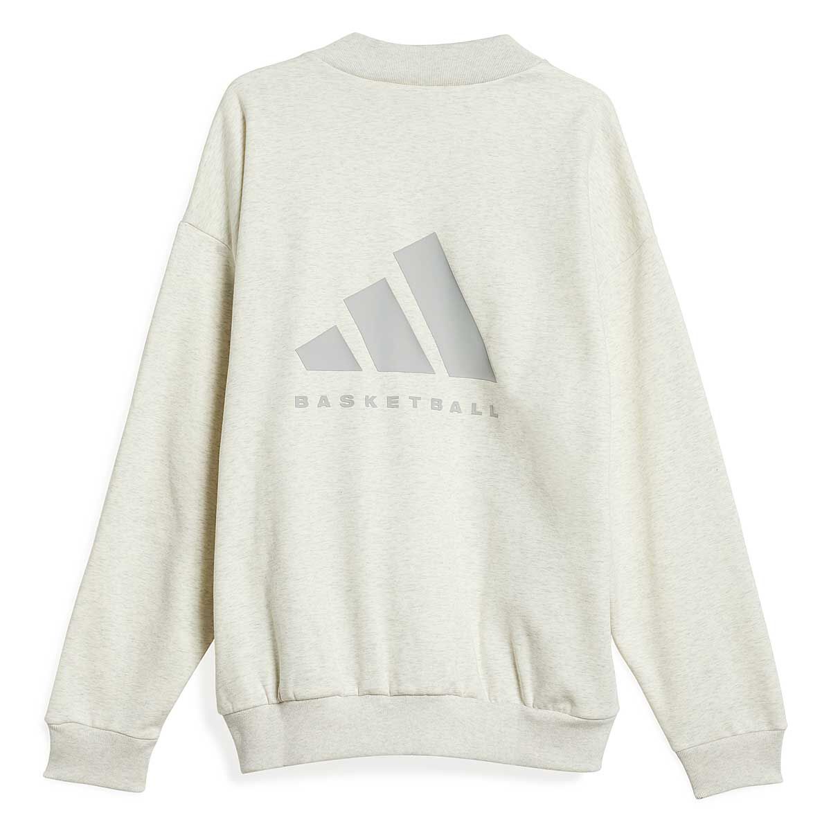 

Свитшот Basketball Crewneck Adidas, цвет Beige/Weiß