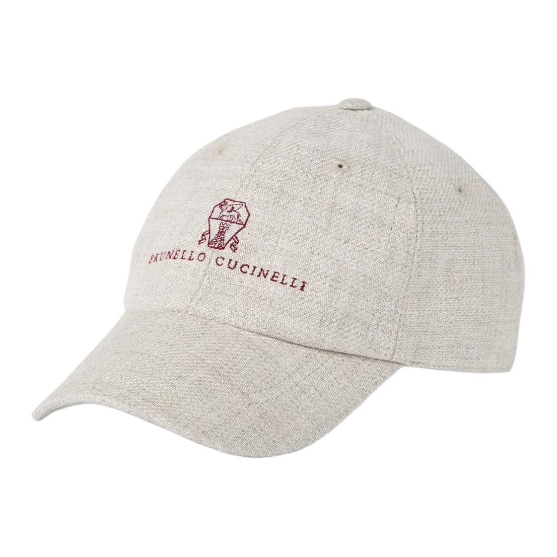 

Бейсболка с вышитым лого диагональная Brunello Cucinelli
