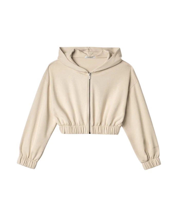 

Бежевая толстовка укороченного кроя Hinnominate, бежевый