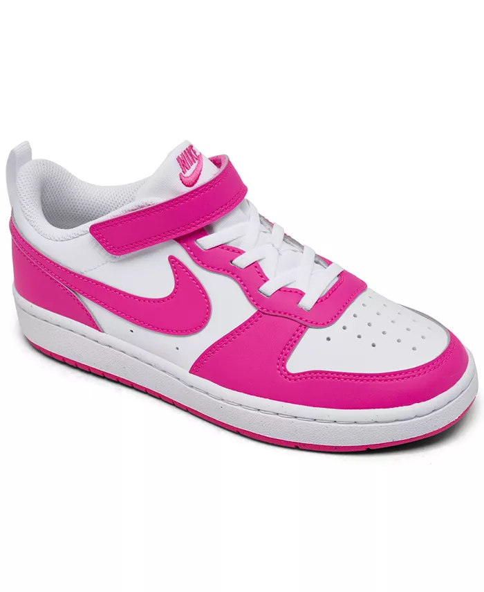 

Детские повседневные кроссовки Little Girls Court Borough Low Recraft с застежкой на липучке от Finish Line Nike, мультиколор