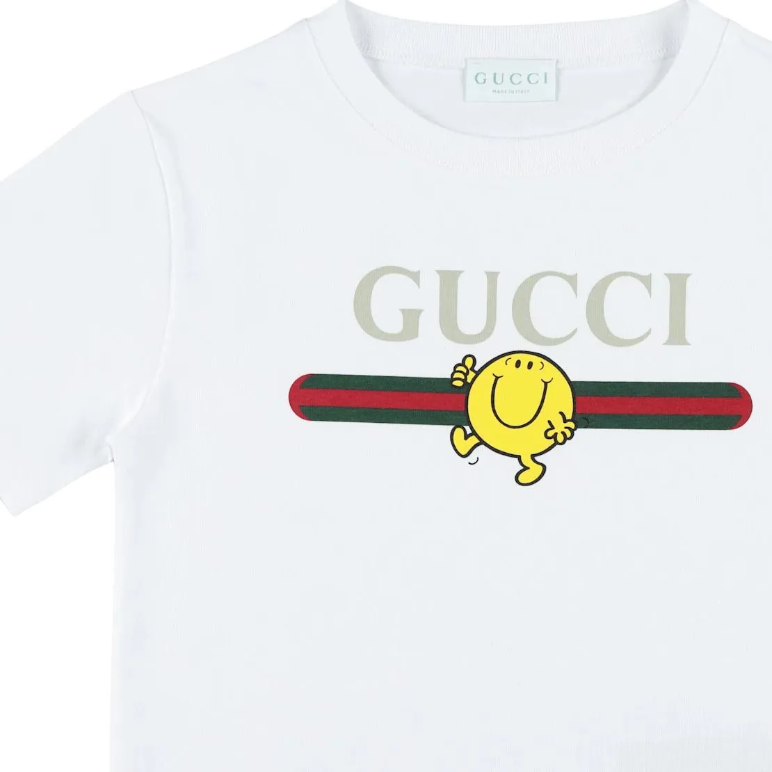 Футболка для детей с круглым вырезом GUCCI, Optical White — фото 4