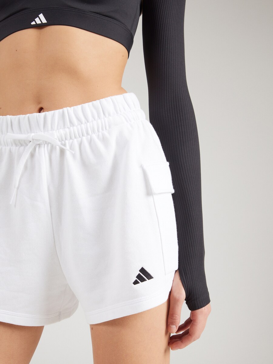 Тренировочные брюки свободного кроя ADIDAS SPORTSWEAR Essentials, белый — фото 3