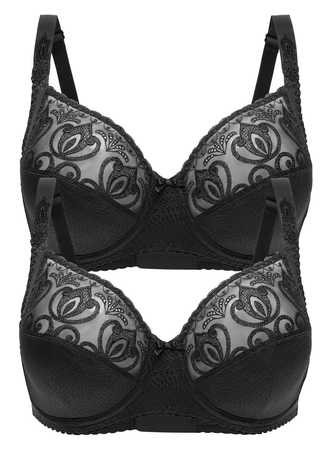 

Бюстгальтер с косточками Felina 2er Pack Bügel BH, черный