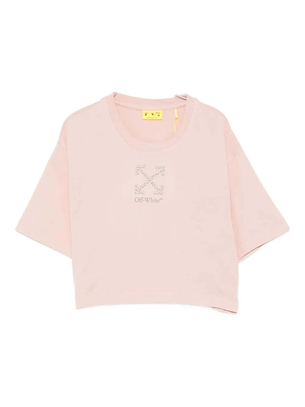 

Футболка с логотипом OFF-WHITE KIDS, розовый