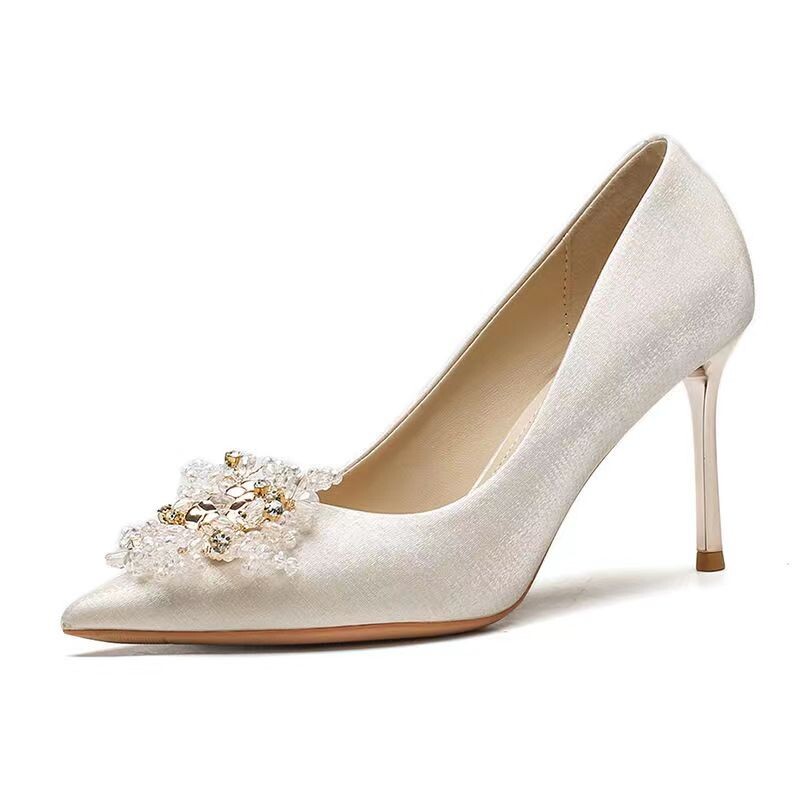Туфли женские на высоком каблуке Lunnifeiya, цвет Light Champagne (6CM) — фото 2