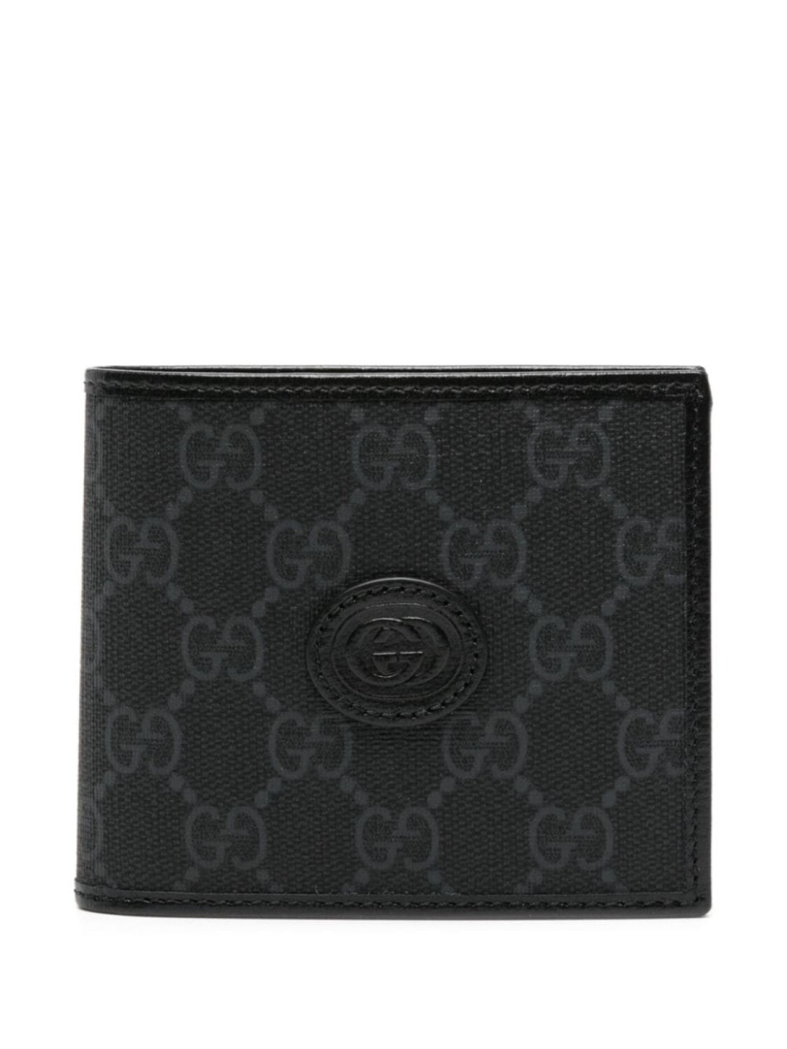

Бумажник из канваса с узором GG Gucci, черный