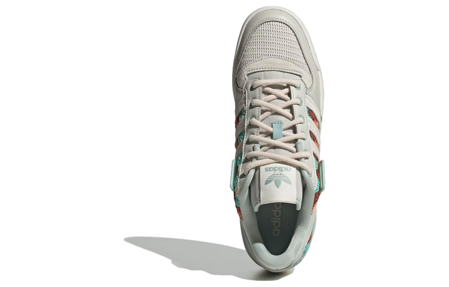 Женская обувь для скейтбординга adidas originals FORUM, White/Green — фото 4