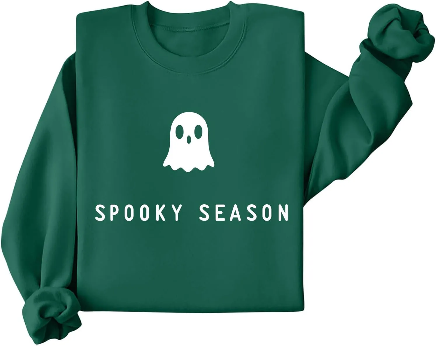 Свитшот Halloween для женщин с принтом, Crewneck, длинный рукав — фото 4