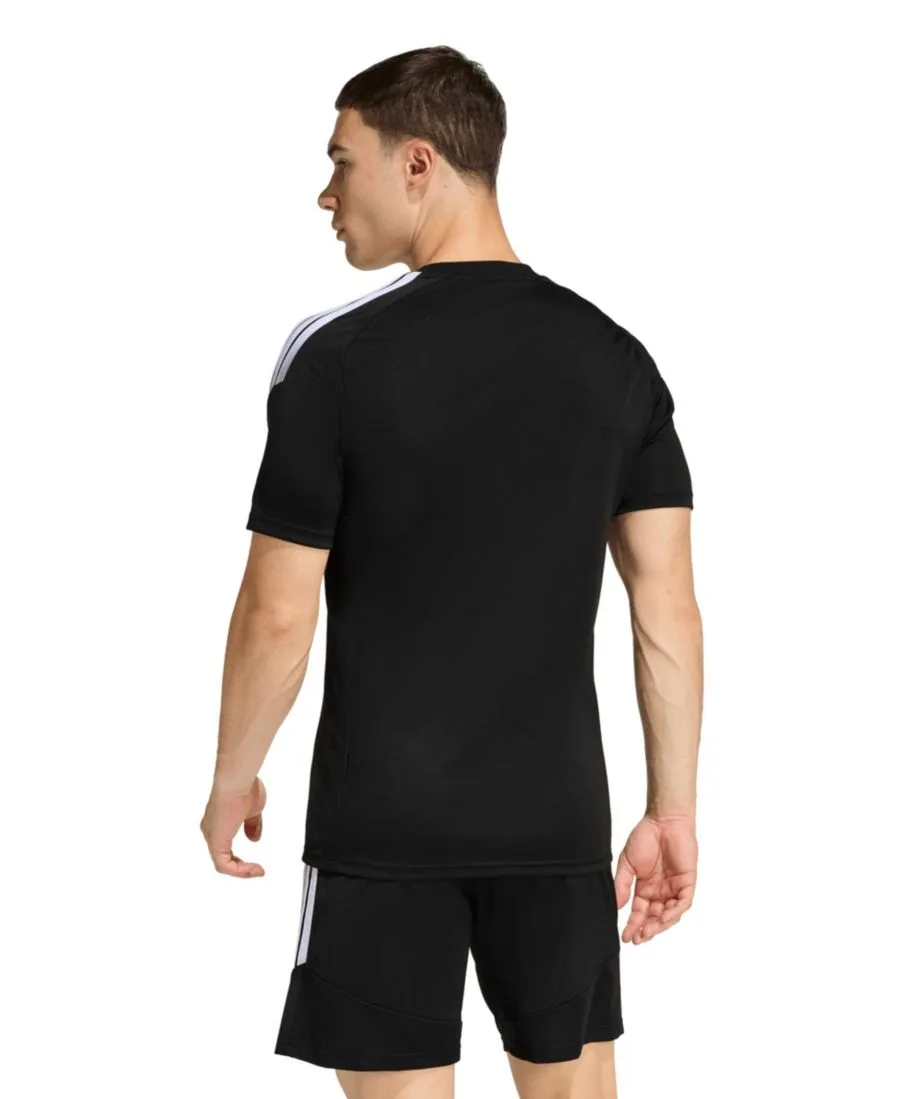 Мужская футболка Tiro 26 League Jersey с круглым вырезом и возможностью надевания Adidas, черный — фото 3