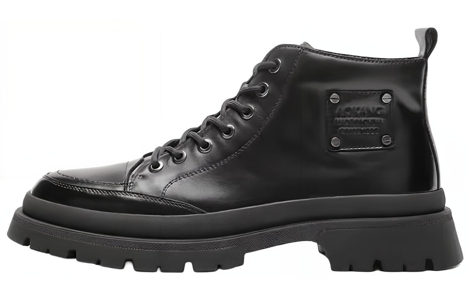 

AOKANG Короткие мужские ботинки Martin, черные
