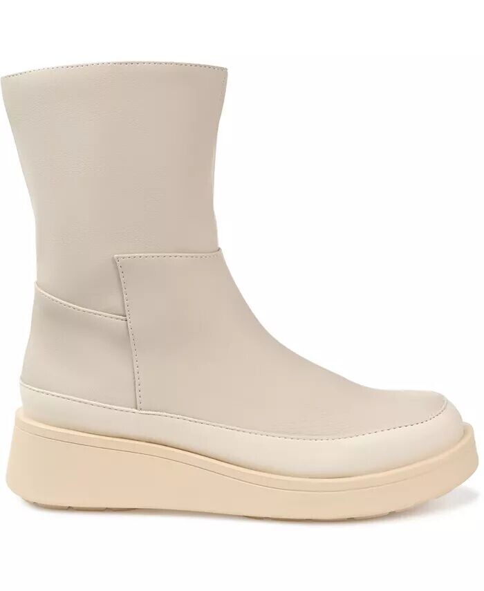 Женские ботильоны Cristen Lug Sole Journee Collection, слоновая кость/кремовый — фото 2