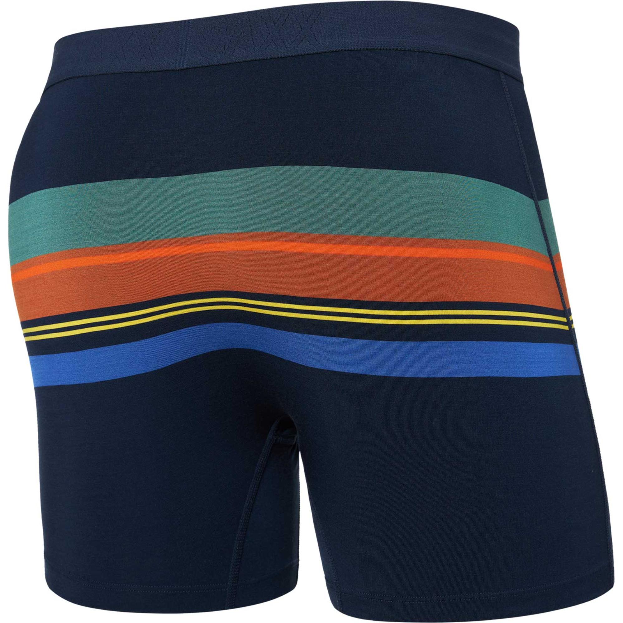 

Мужские ультрамягкие боксерские трусы Saxx, League Stripe/Navy