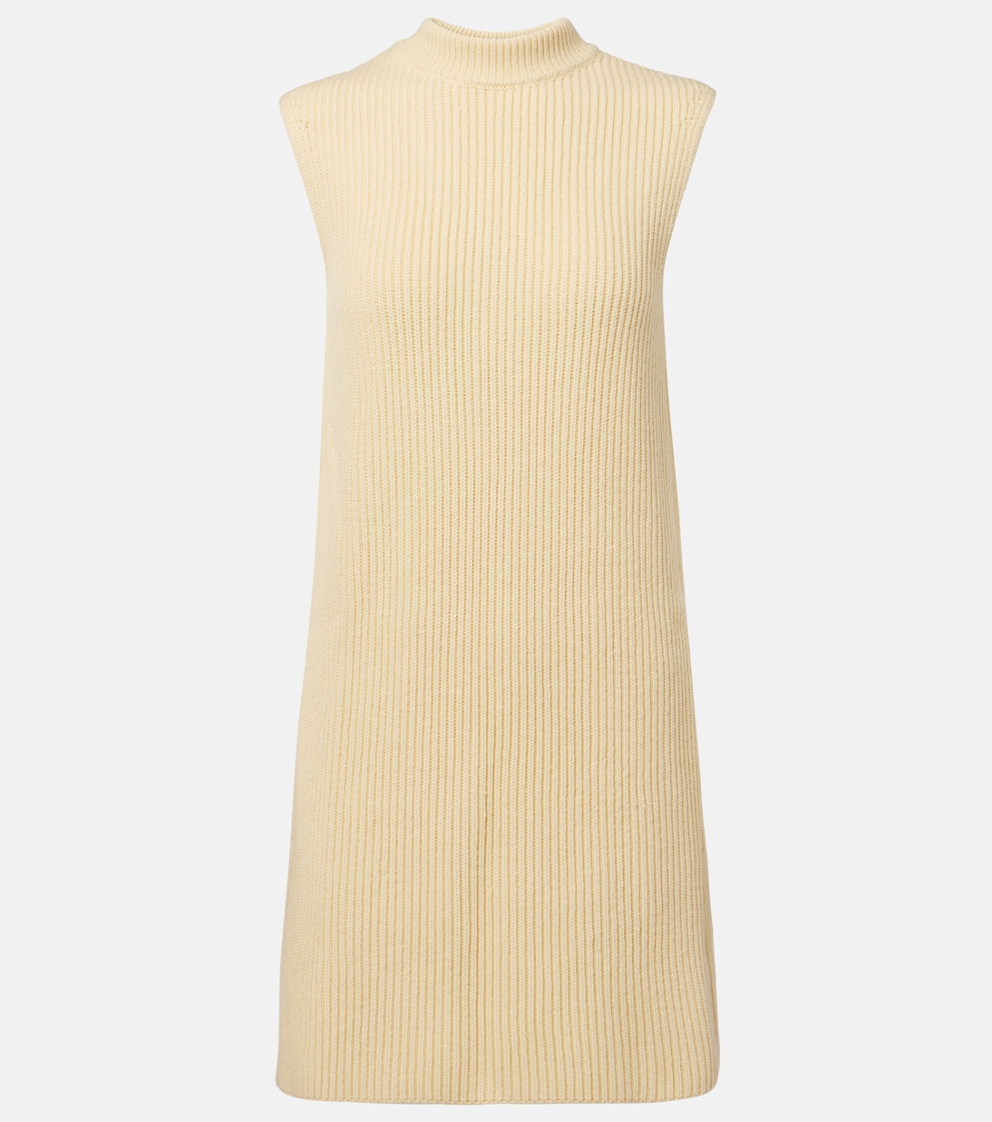 

Объемный жилет из ребристой шерсти Jil Sander, Vanilla