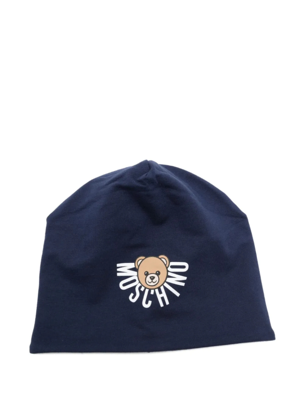

Шапка-бини с логотипом Moschino Kids Teddy Bear, синий