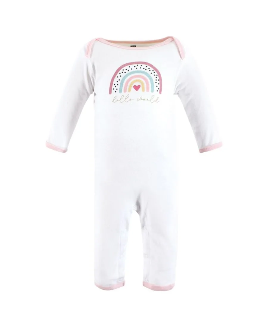 Мягкий хлопковый комбинезон для девочек Hudson Baby, Modern Rainbow — фото 2