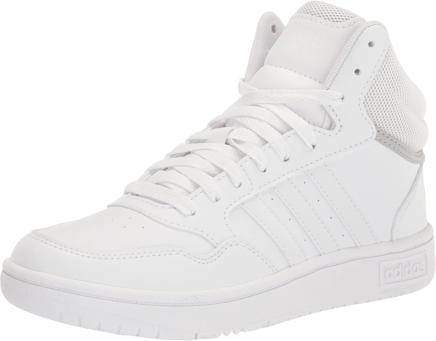 

Баскетбольные кроссовки Adidas Kids' Hoopds среднего верха, белый/серый