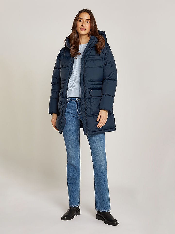 

Пуховик TOMMY JEANS, темно-синий