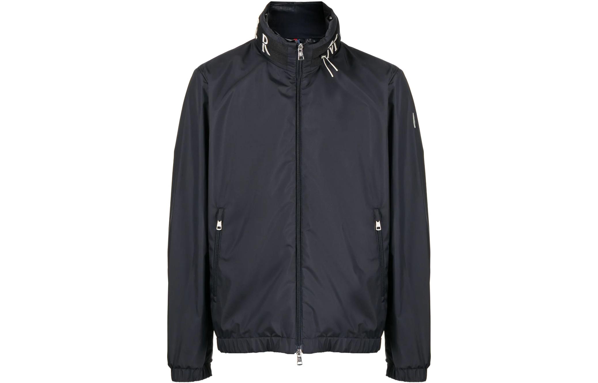 

Moncler Бейд скрытая молния худи куртка, Marine Blue