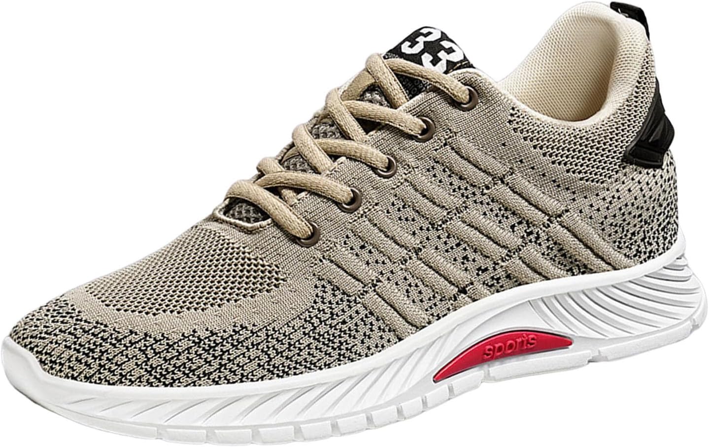 

Мужские лифтовые туфли, мужские повседневные сетчатые кроссовки, легкие дышащие спортивные туфли на шнуровке с скрытой подошвой для увеличения роста, низкие мужские носки-кроссовки Generic, коричневый