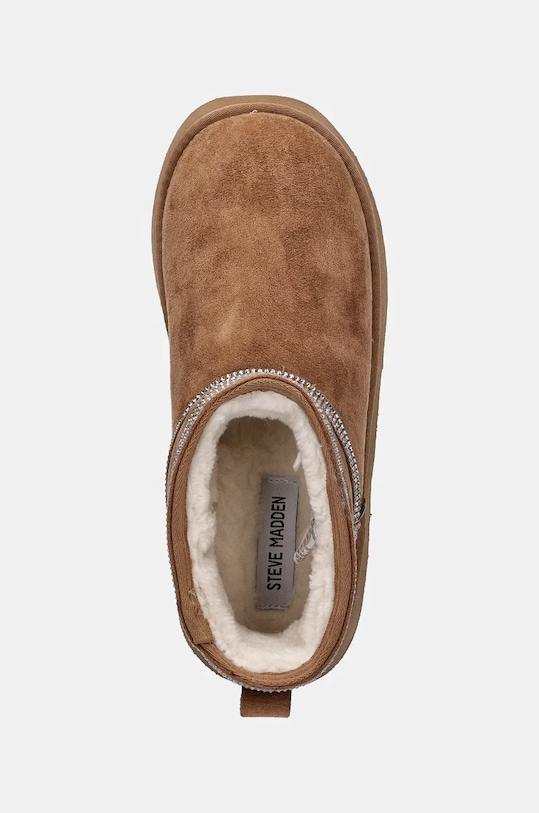 Женские зимние ботинки Steve Madden Campfire-R со стразами, бежевый — фото 4