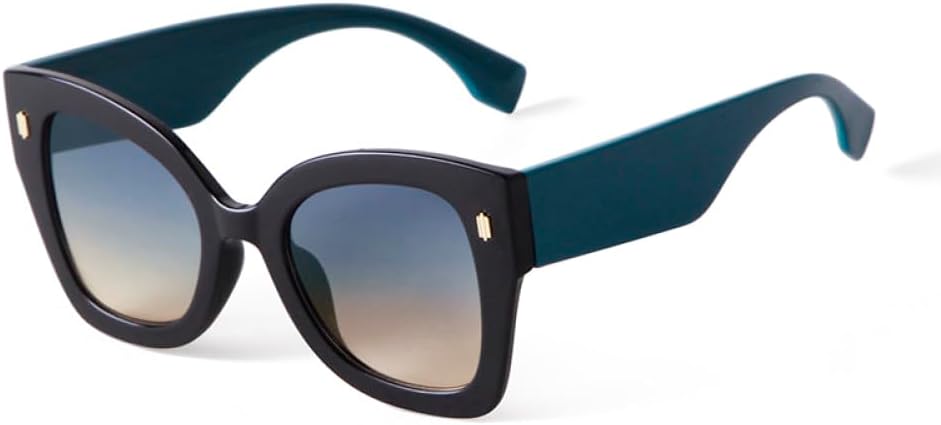 

Винтажные солнцезащитные очки 2027 года с толстой оправой для женщин, многоугольная оправа с леопардовым принтом, модные очки для женщин с защитой от УФ-излучения UV400 MTZJH, C6