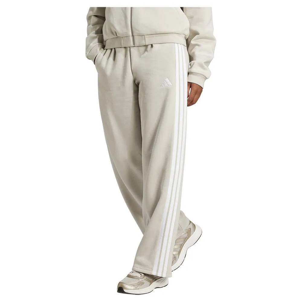 

Джоггеры adidas Essentials 3 Stripes Open Hem Fleece, бежевый
