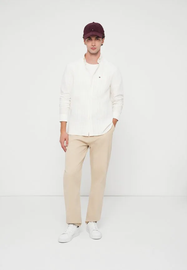Рубашка в полоску стандартного кроя, рубашка оксфорд. Tommy Hilfiger, Ivory — фото 2