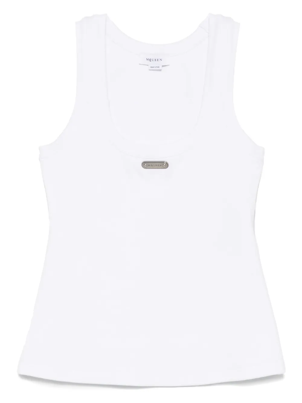 

Топ с логотипом Alexander McQueen, белый