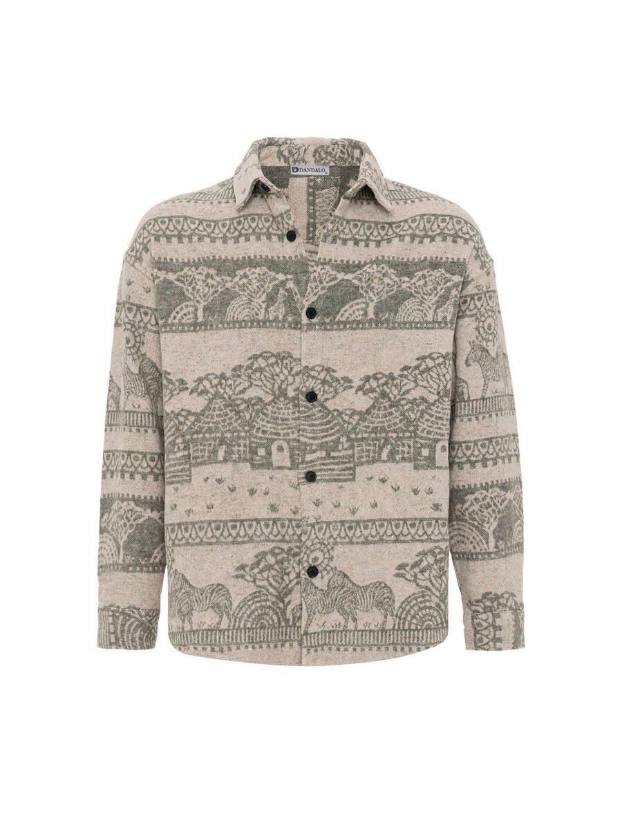 

Удобная рубашка на пуговицах Dandalo, цвет Khaki/Dark green