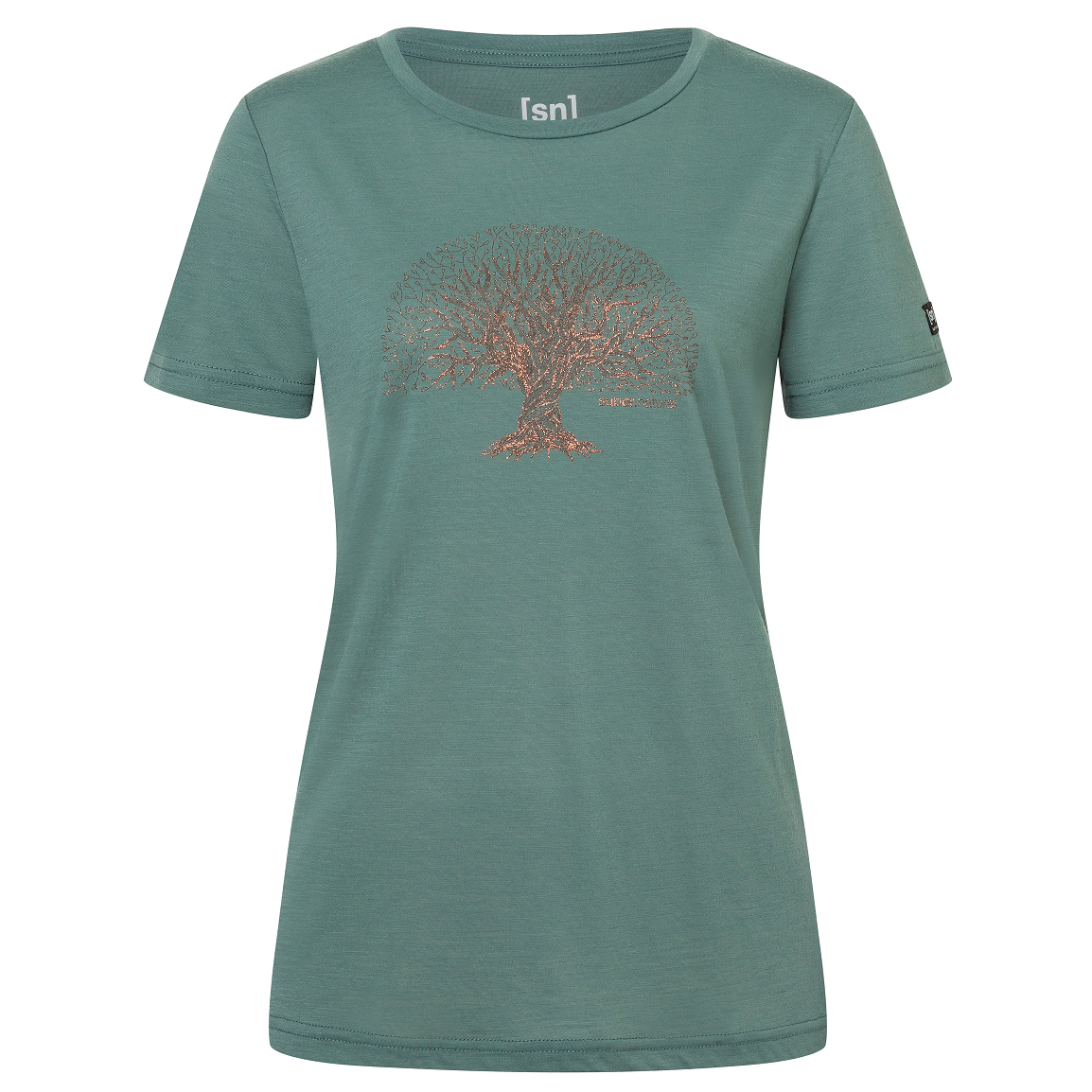 

Рубашка из мериноса Super.Natural Tree of Knowledge Tee, цвет Balsam Green/Copper