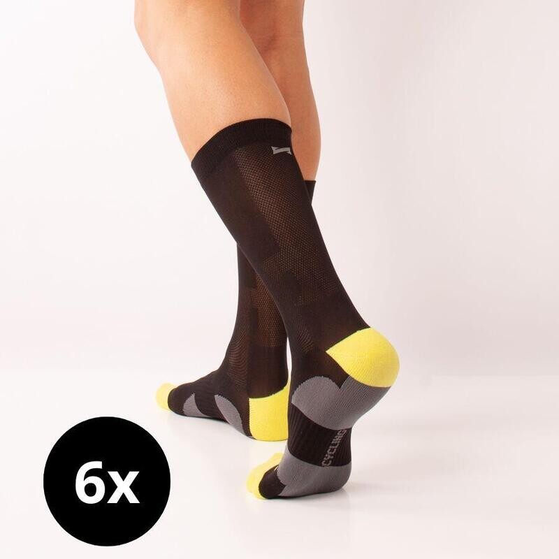 

Велосипедные носки для высоких ног XTREME, разноцветные, черные (6 шт.) XTREME SOCKSWEAR, цвет negro