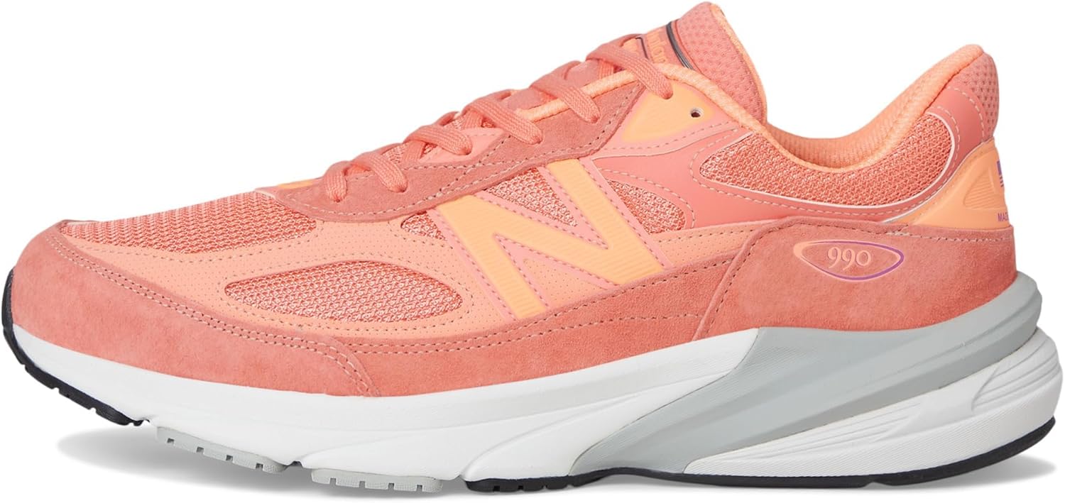 Кроссовки New Balance Unisex Adult 990 V6, сделано в США, пурпурный — фото 4