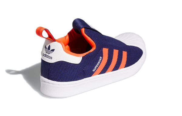 Кроссовки суперзвезда 360 маленький ребенок Adidas, синий — фото 4