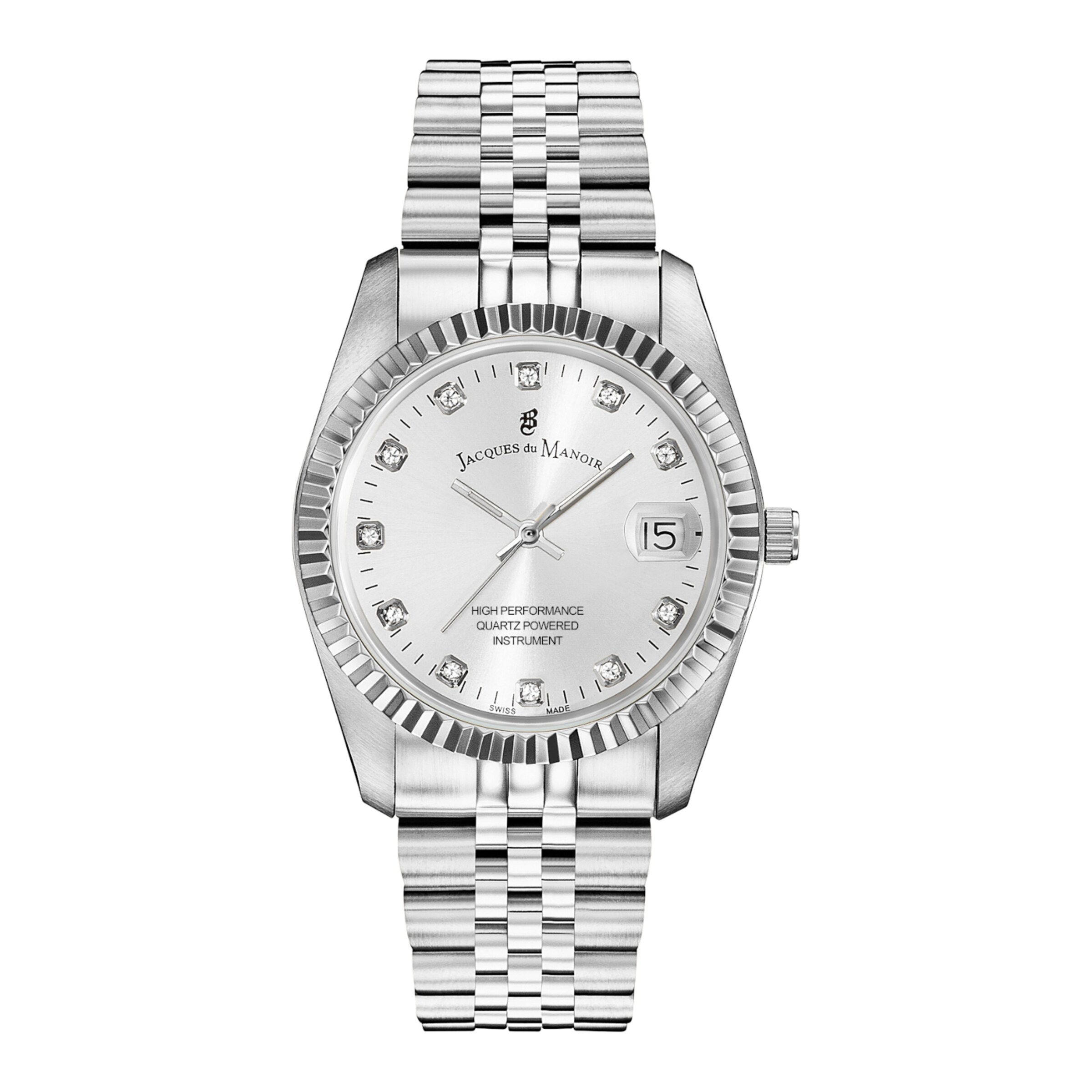 

Jacques du Manoir Серебряные аналоговые часы