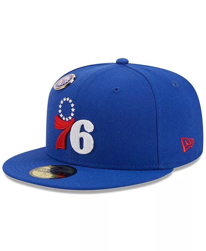 

Мужская шляпа Royal Philadelphia 76ers Chain stitch Logo Pin 59FIFTY Fitted Hat New Era