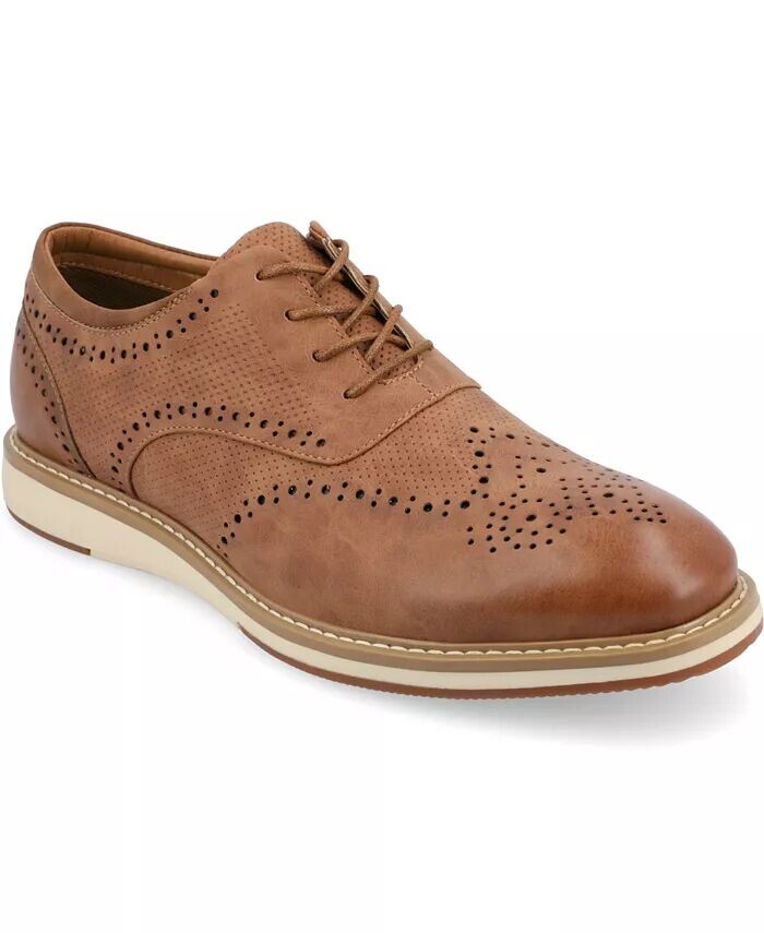 

Мужские гибридные оксфордские туфли Patrick Tru Comfort Foam Lace-Up Vance Co., коричневый/бежевый