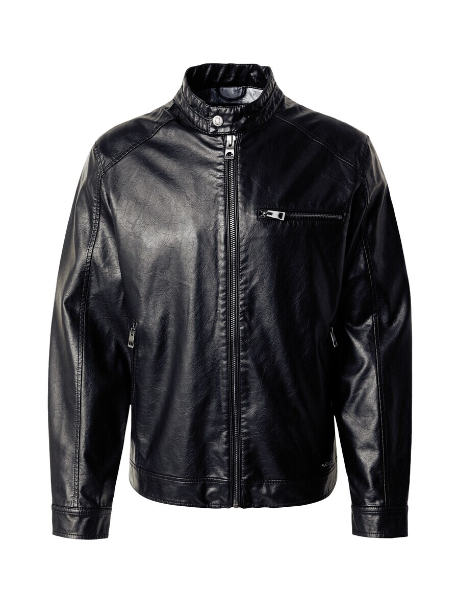 

Кожаная куртка GUESS Between-Season Jacket, черный