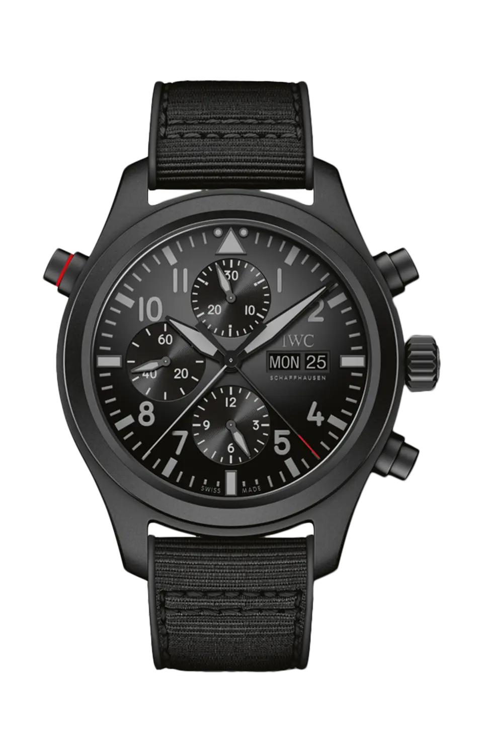 

Часы pilot’s watch double chronograph top gun ceratanium Iwc Schaffhausen