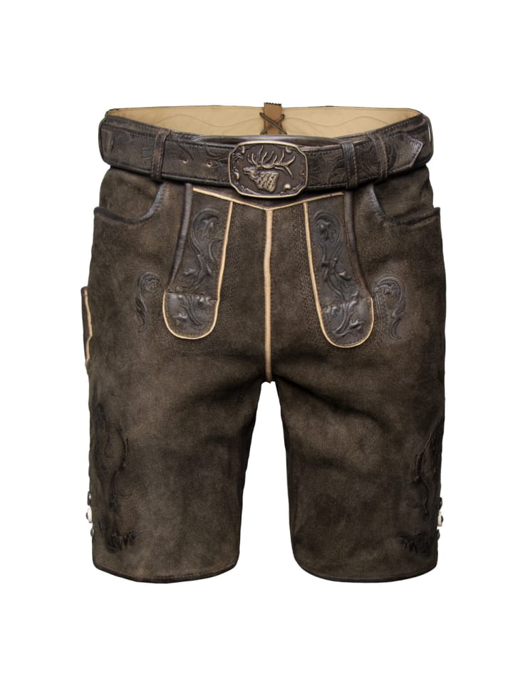 

Кожаные брюки Diablo темно-коричневого цвета Spieth & Wensky