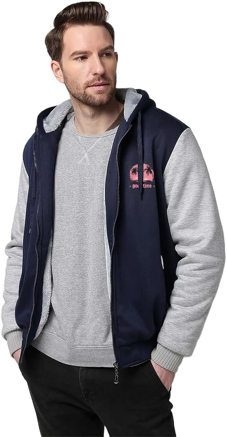 Толстовка на молнии с флисом, Light Gray-style
