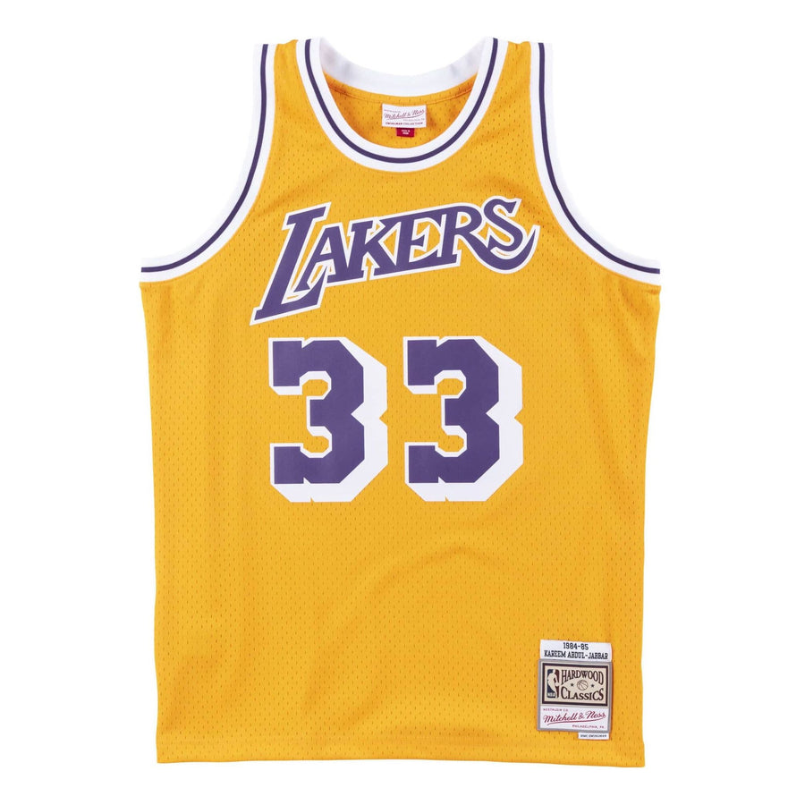 

Джерси Mitchell & Ness x NBA Los Angeles Lakers 1984-85 Swingman Jersey 'Kareem Abdul-Jabbar 33', желтый