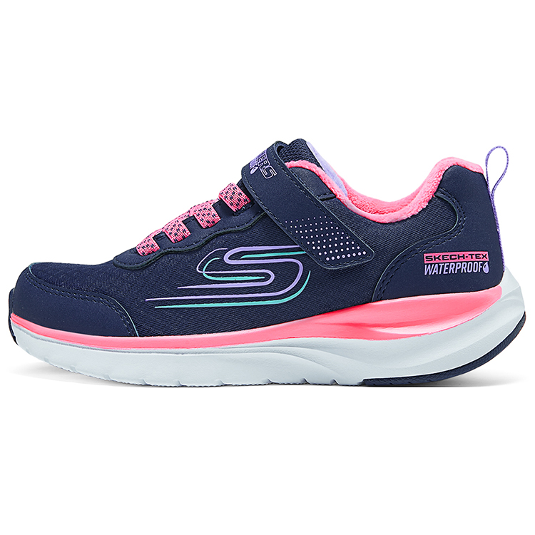 

Skechers Kids Кроссовки детские с низким дышащим верхом Thermal Rebound, темно-синие, розовые