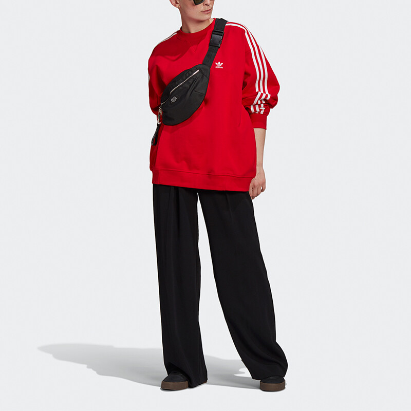 Свитшот женский алый Adidas Originals — фото 2