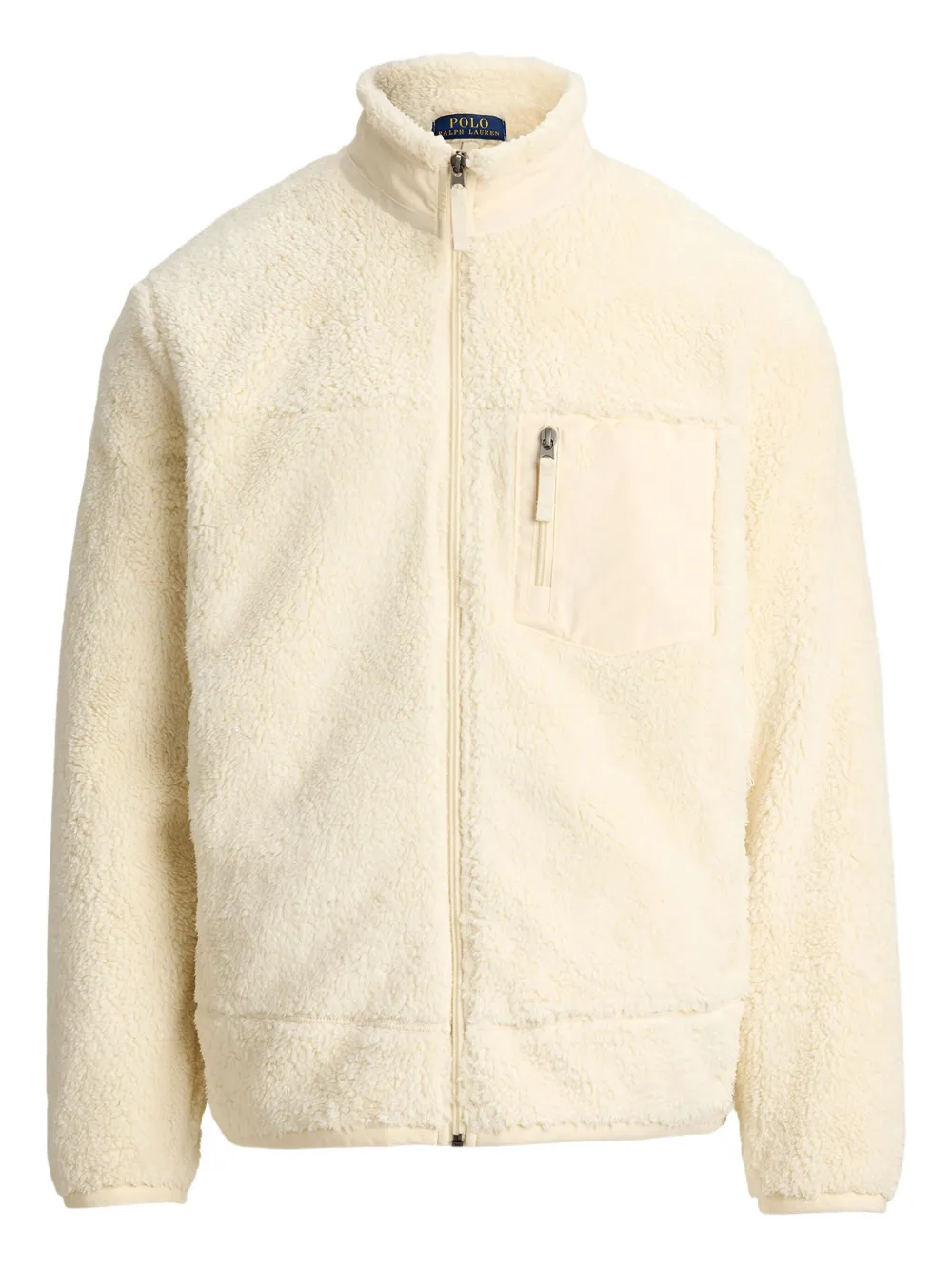 

Толстовка с воротником-стойкой на молнии Polo Ralph Lauren, кремовый