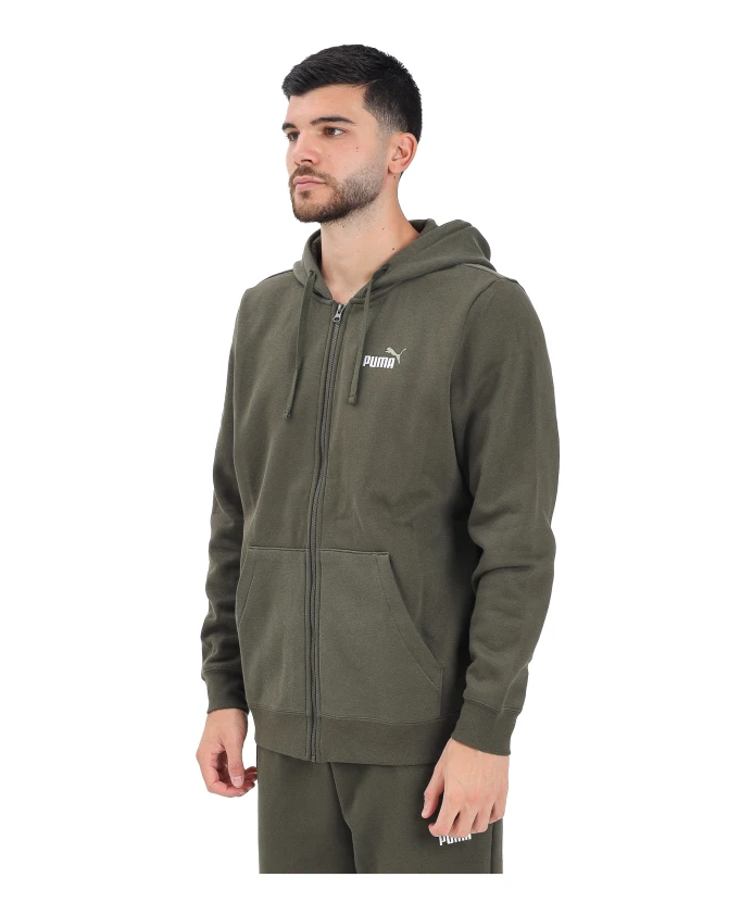 

Зеленая толстовка на молнии, базовые вещи для мужчин Puma, зеленый